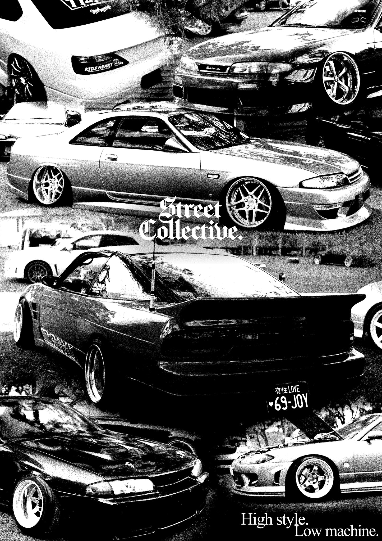 Monochrome "High Style" A3 Wall Art